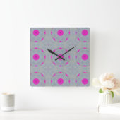 Horloge murale "Fuchsia Whisper" (Maison)