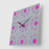 Horloge murale "Fuchsia Whisper" (Angle)