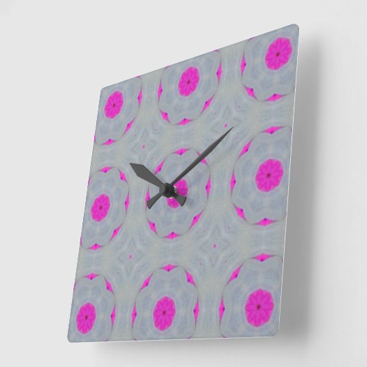 Horloge murale "Fuchsia Whisper" (Angle)