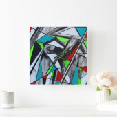 Horloge murale fumée et miroirs (Maison)