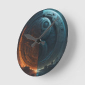 Horloge murale futuriste Yin Yang (Angle)