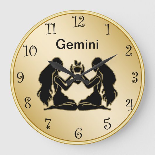 Horloge murale Gemini Zodiac (Recto)