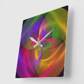 Horloge murale géométrique circulaire brillante (Angle)