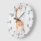 Horloge murale girafe mignonne (Angle)