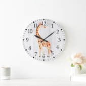 Horloge murale girafe mignonne (Maison)