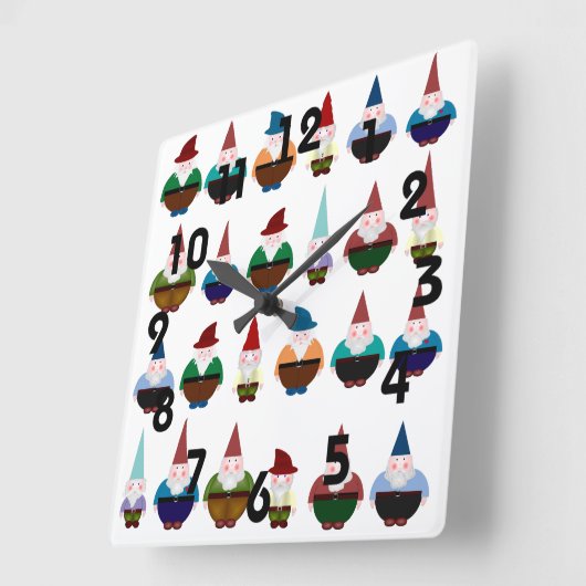 Horloge murale Gnomes (Angle)