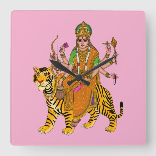 Horloge murale Goddess Kushmanda (Recto)