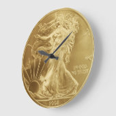 Horloge murale Gold Coin (Angle)
