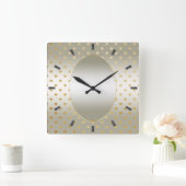 Horloge murale Gold Hearts (Maison)