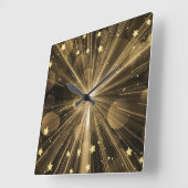 Horloge murale Gold Starburst (Angle)