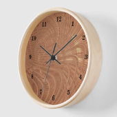 Horloge murale Gold Wave Design d'art moderne (Angle)