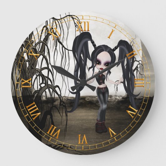 Horloge murale Goth Girl (Recto)