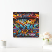 Horloge murale Graffiti (Maison)