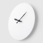 Horloge murale grande blanche (Angle)