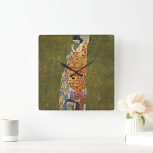Horloge murale grande Gustav Klimt Hope II Beaux-A