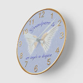 Horloge murale Grands-parents sont des anges (Angle)