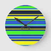 Horloge murale Gras Bleu, Chaux et Jaune (Recto)