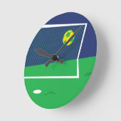 Horloge murale gratuite de football TIme (Angle)