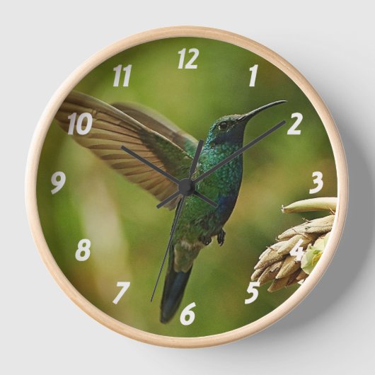 Horloge murale Green Violet Ear (Recto)