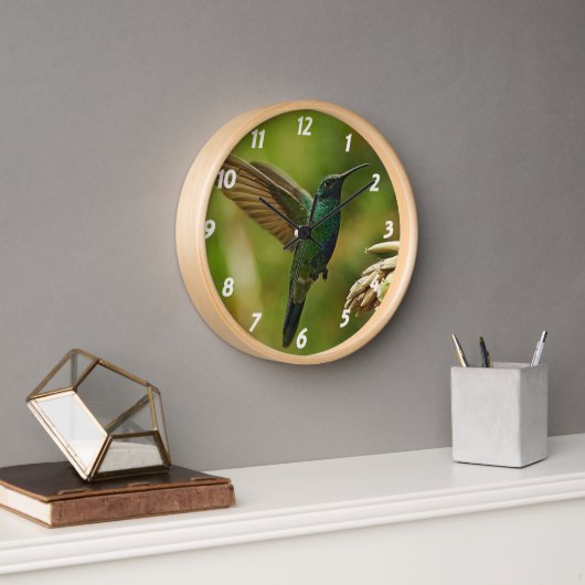 Horloge murale Green Violet Ear (Bureau)