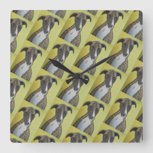 Horloge murale Greyhound brindle