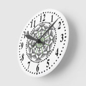 Horloge Murale Gris Et Gris Clair 149 (Angle)