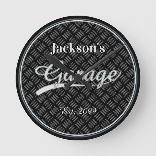 Horloge murale gris gris classique (Recto)