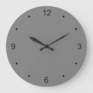Horloge murale grise