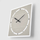 Horloge murale grise pour la cuisine - Il est temp (Angle)
