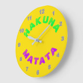 Horloge murale Hakuna Matata (Angle)