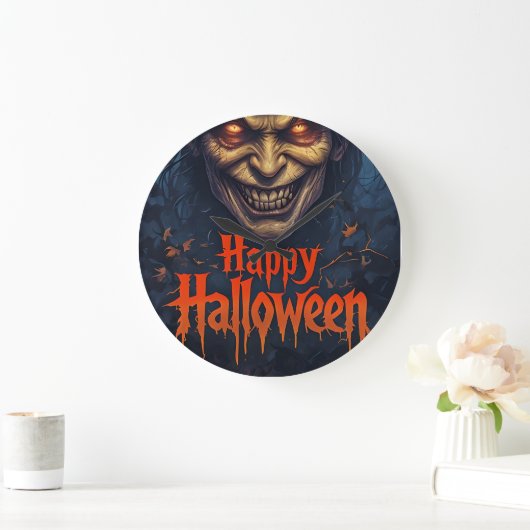 horloge murale halloween (Maison)