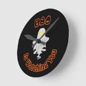 Horloge murale Halloween | Boo Vous Regarde (Angle)