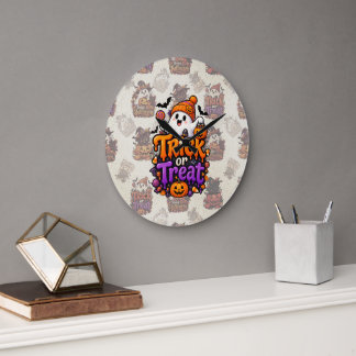 Horloge murale Halloween Fantôme Mignon pour la fê