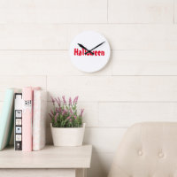 Horloge murale Halloween Mur Art nuit fantôme effr