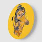Horloge murale Hanuman enfant (Angle)