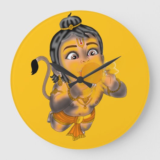 Horloge murale Hanuman enfant (Recto)