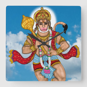 Horloge murale Hanuman volant