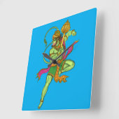 Horloge murale Hanuman volant (Angle)