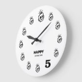 Horloge murale HAPPY Hours (Angle)