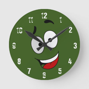 Horloge murale Happy Kook Art Clock