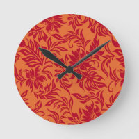 Horloge murale hawaïenne de Waikiki Hibiscus