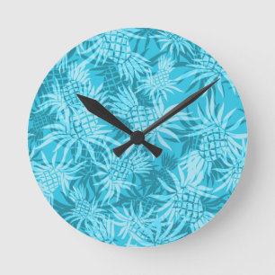 Horloge murale hawaïenne en ananas