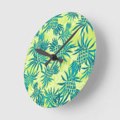 Horloge murale hawaïenne en ananas (Angle)