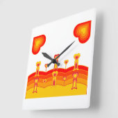 Horloge murale Heart-Scape (Angle)