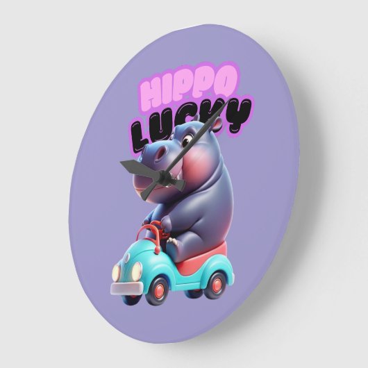 Horloge murale Hippo (Angle)