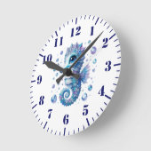 Horloge murale hippocampe (Angle)