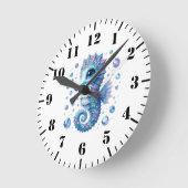 Horloge murale hippocampe (Angle)