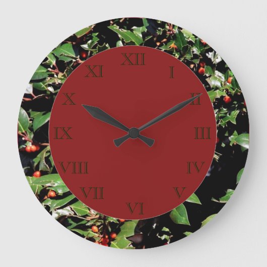 Horloge murale Holly & Berries (Recto)