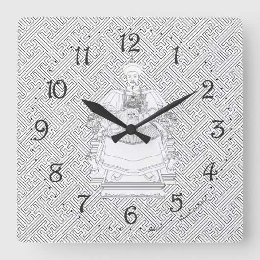 Horloge murale Honorable Ancêtre (Recto)