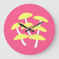 Horloge murale huître dorée